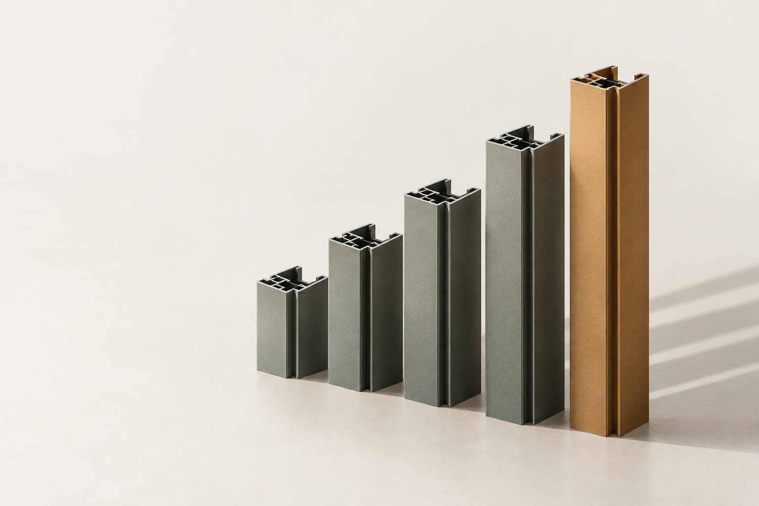 Stepped product profiles as a series of variants – from small to large