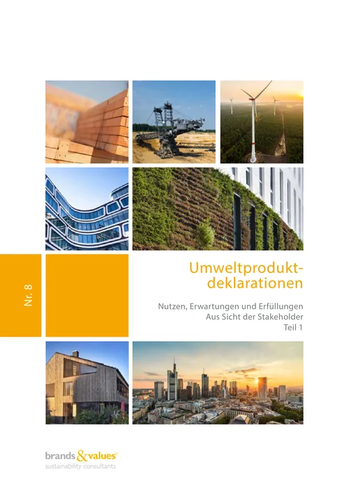 Titelseite der Studie „Umweltproduktdeklarationen (EPD)“