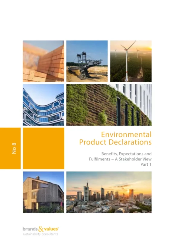 EPDs – Benefits, Expectations, and Fulfilment – From the Perspective of Stakeholders (Vol. 1 of 2) - Cover page